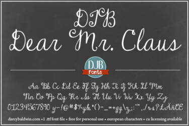 Djbfonts Dearmrclaus3