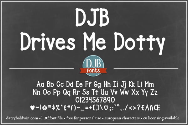 Djbfonts Drivesmedotty3