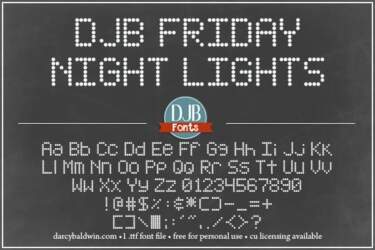 Djbfonts Fridaynightlights3