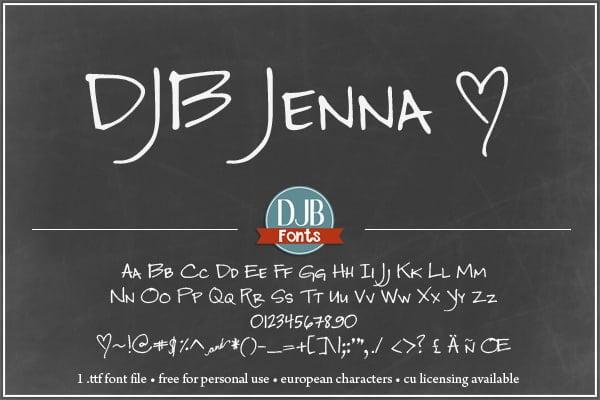 Djbfonts Jenna2