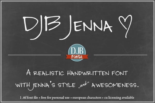 Djbfonts Jenna3