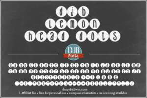 Djbfonts Lemonheaddots1