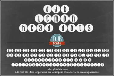 Djbfonts Lemonheaddots1