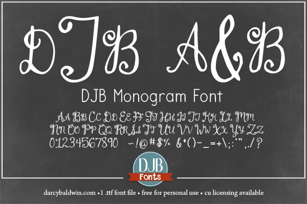 Djbfonts Asimplemonogram3