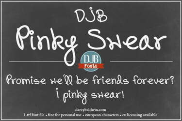 Djbfonts Pinkswear Soc