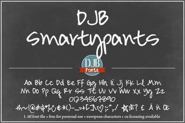 Djbfonts Smartypants3