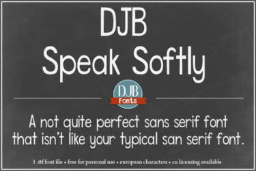 Djbfonts Speaksoftly2