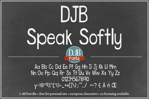 Djbfonts Speaksoftly3