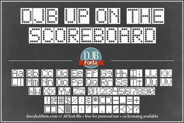 Djbfonts Uponthescoreboard 3