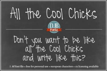 Djbfonts Allthecoolchicks1