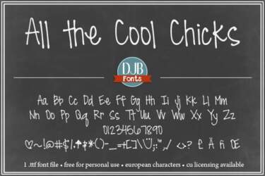 Djbfonts Allthecoolchicks2a