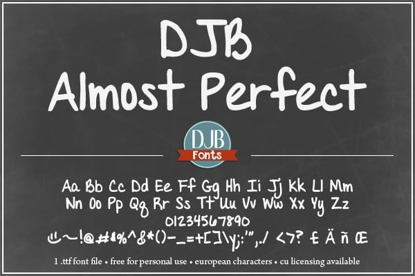 Djbfonts Almost Perfect 2