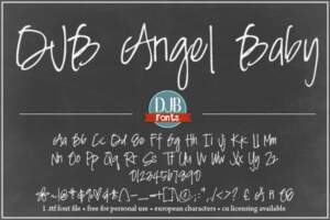 Djbfonts Angelbaby3a