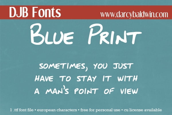 Djbfonts Blueprint3