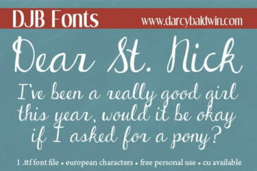 Djbfonts Dearstnick2