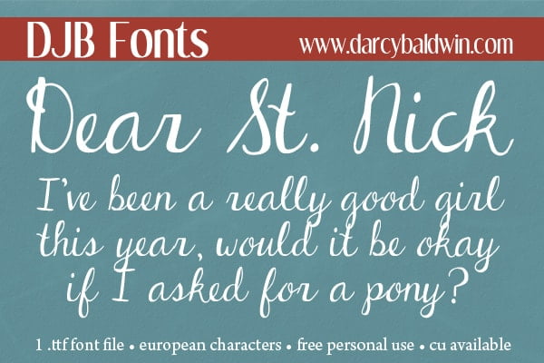 Djbfonts Dearstnick2