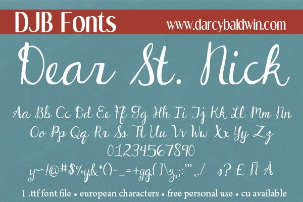 Djbfonts Dearstnick3