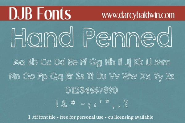 Djbfonts Handpenned2