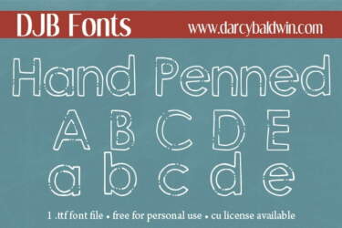 Djbfonts Handpenned3