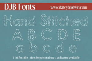 Djbfonts Handstitched3