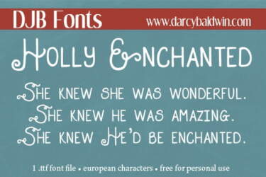 Djbfonts Hollyenchanted3