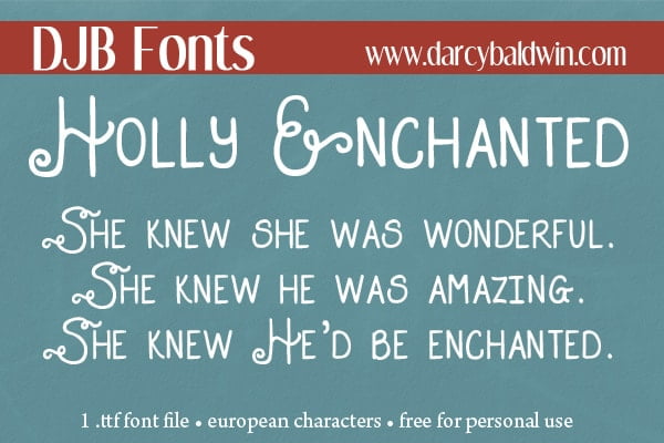 Djbfonts Hollyenchanted3