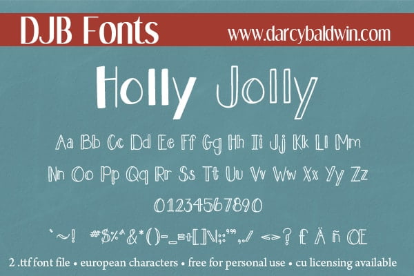 Djbfonts Hollyjolly3