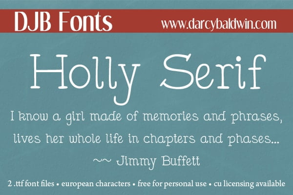 Djbfonts Hollyserif2