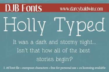 Djbfonts Hollytyped2