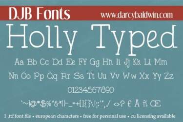 Djbfonts Hollytyped3