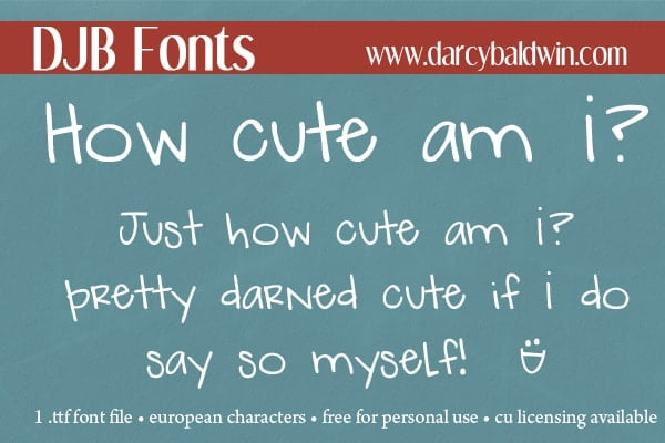 Djbfonts Howcute2