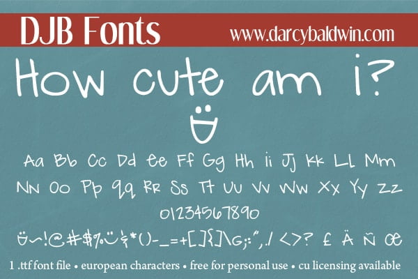 Djbfonts Howcute3