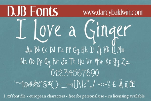 Djbfonts Ginger6