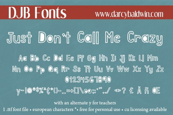 Djbfonts Crazy 3