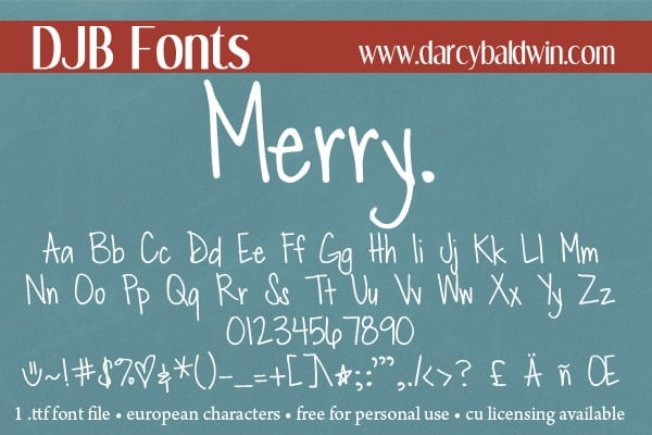 Djbfonts Merry2