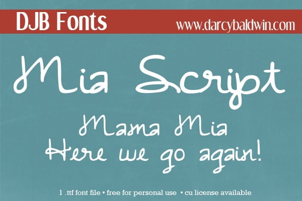 Djbfonts Miascript3