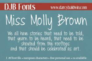 Djbfonts Missmollybrown2