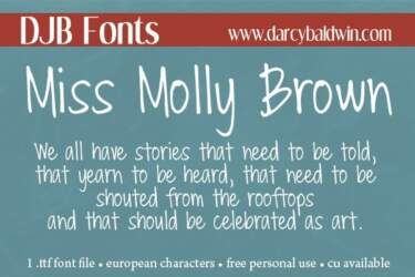 Djbfonts Missmollybrown2