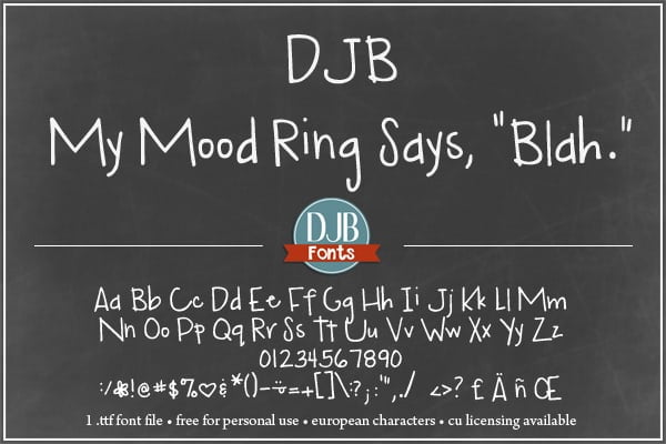 Djbfonts Mymoodring3