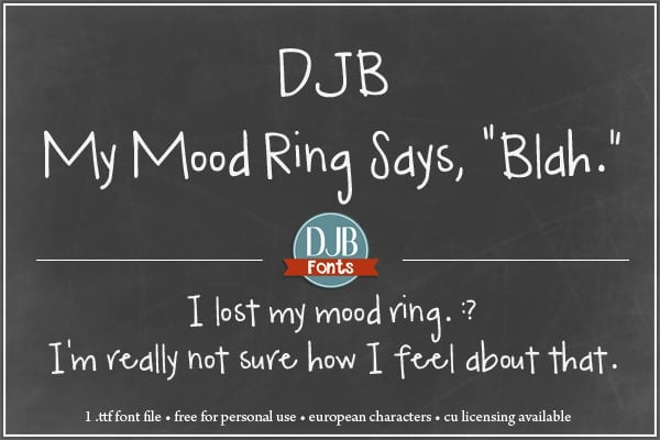 Djbfonts Mymoodring4