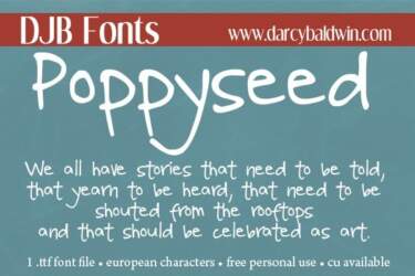 Djbfonts Poppyseed2
