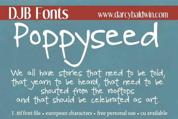 Djbfonts Poppyseed2