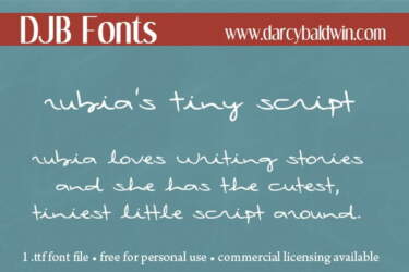 Djbfonts Rubiatinyscript2