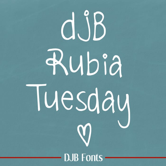 Djbfonts Rubiatuesday2