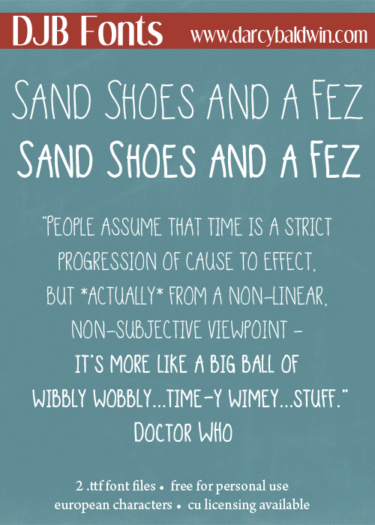 Djbfonts Sandshoesfez