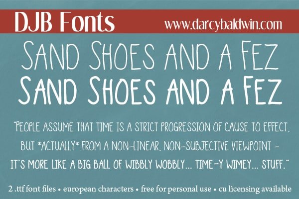 Djbfonts Sandshoesfez3