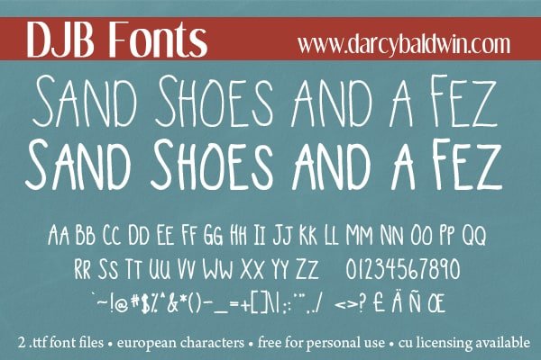 Djbfonts Sandshoesfez4