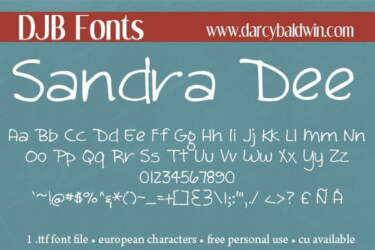 Djbfonts Sandradee3