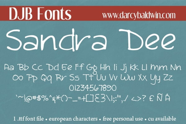 Djb Sandra dee Font