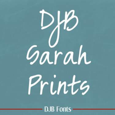 Djbfonts Sarahprints